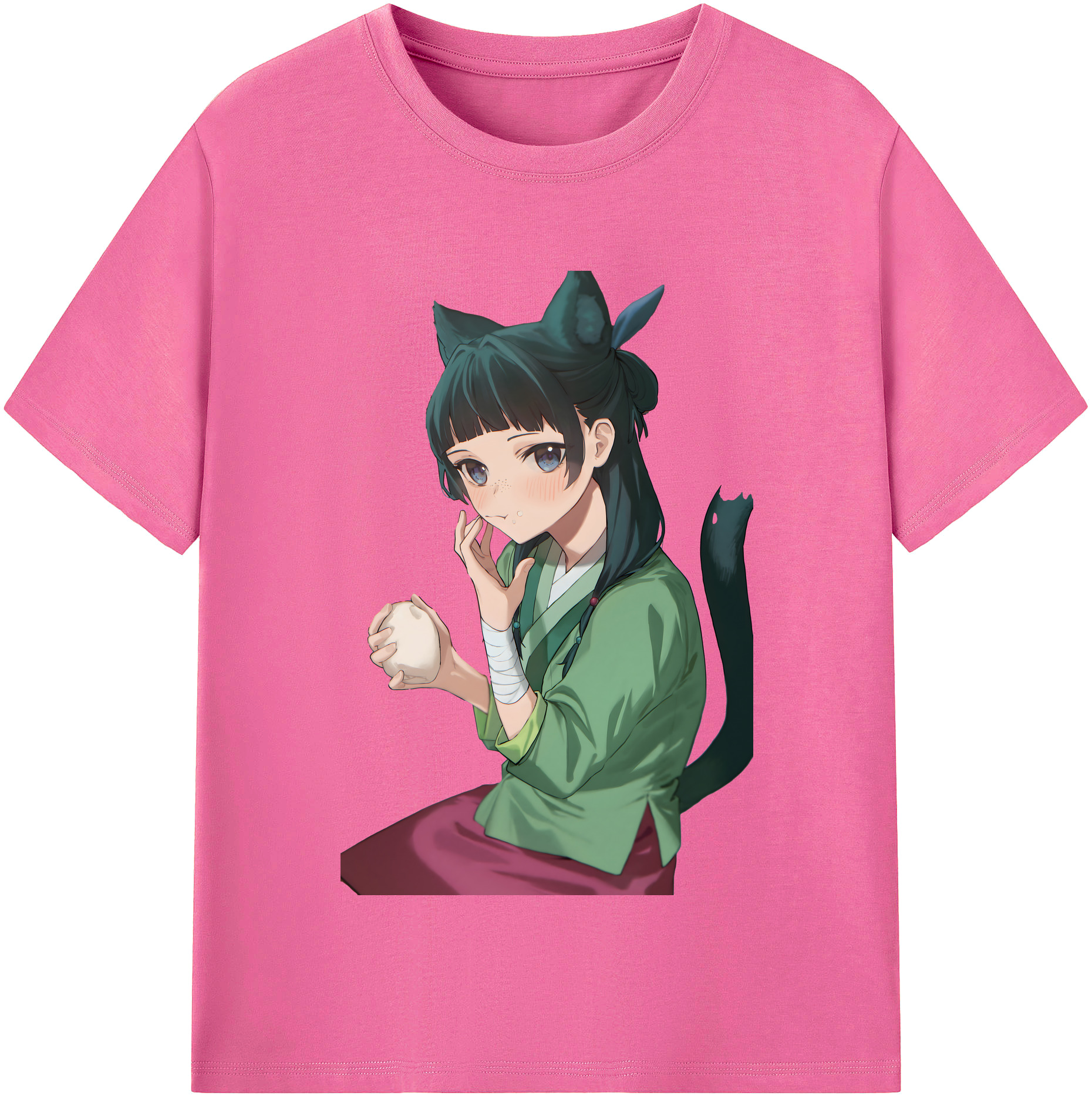 （画像用） 薬屋のひとりごと The Apothecary Diaries レディースカジュアルプリントTシャツ（綿100％）